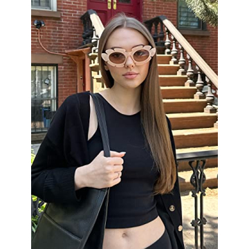 Pro Acme Cat Eye Flower Sunglasses for Stylish UV Protection