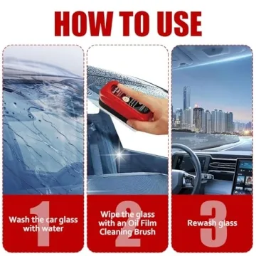 QUANROL Cleaning Brush for Clearer Car Windshields