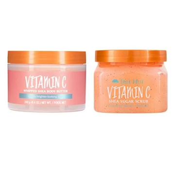 Tree Hut Vitamin C Shea Sugar Scrub And Body Lotion Set - Luxurious Skin Care Duo