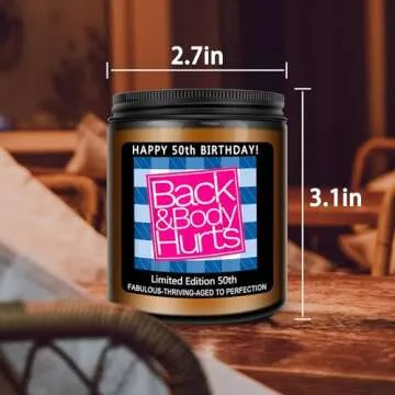 Homsnover Funny 50th Birthday Candle Gift for Him Her