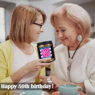 Homsnover Funny 50th Birthday Candle Gift for Him Her