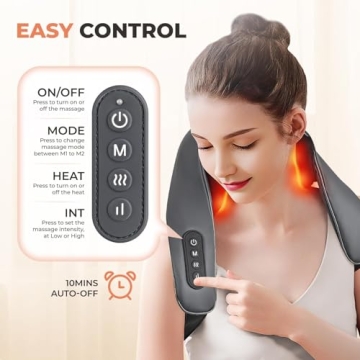 Shiatsu Neck Massager with Heat for Pain Relief