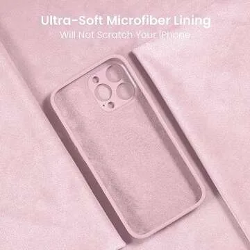 FireNova Designed for iPhone 15 Pro Max Case, Silicone Upgraded [Camera Protection] Phone Case with [2 Screen Protectors], Soft Anti-Scratch Microfiber Lining Inside, 6.7 inch, Chalk Pink