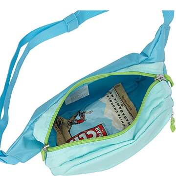 JanSport Fifth Avenue Fanny Pack Crossbody Bags for Women, Men, Black - Stylish, Durable Waist Bag w...