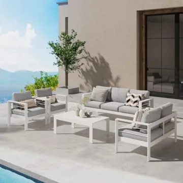 Wisteria Lane Aluminum Outdoor Patio Furniture Set