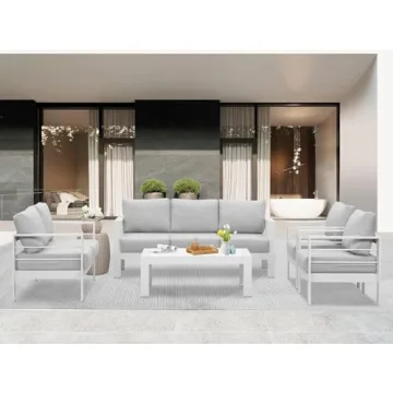 Wisteria Lane Aluminum Outdoor Patio Furniture Set