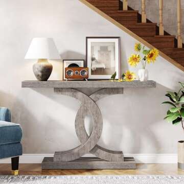 Tribesigns Console Table Modern Farmhouse Entryway Table