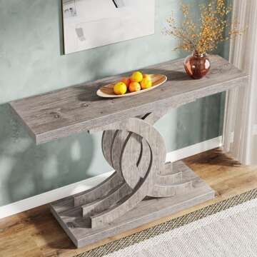 Tribesigns Console Table Modern Farmhouse Entryway Table