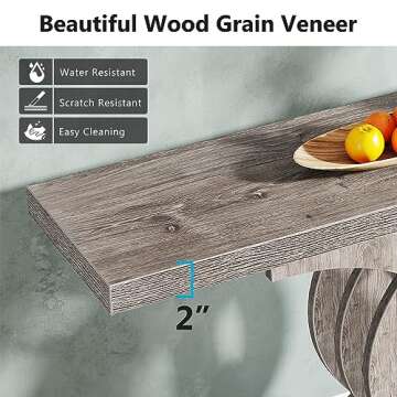 Tribesigns Console Table Modern Farmhouse Entryway Table