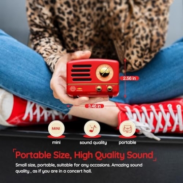 Muzen Retro Bluetooth Speaker with FM Radio and AUX