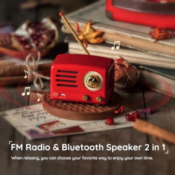 Muzen Retro Bluetooth Speaker with FM Radio and AUX