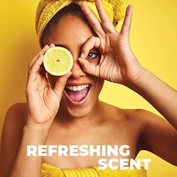 Lemon Face Brightening & Radiance Deep Clean Gel Mask Vegan Hydrating Acne Fighter Moisture Repair A...