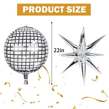 Elevate Your Party with 22 Inch Silver Disco Balloons