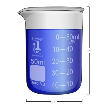 Karter Griffin Glass Beaker Set - 4 Sizes for Precision Measuring