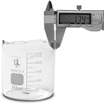 Karter Griffin Glass Beaker Set - 4 Sizes for Precision Measuring