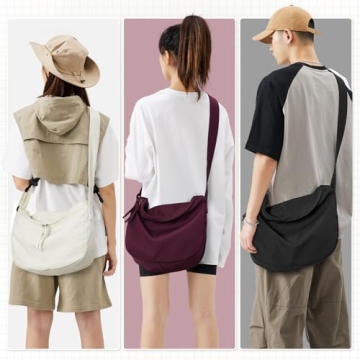 Trendy Nylon Crossbody Bag for Women with Adjustable Strap