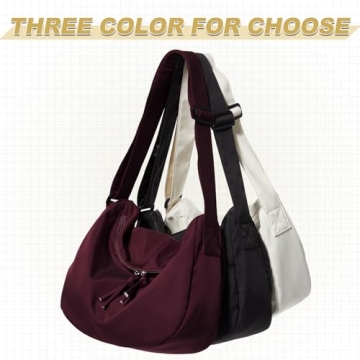 Trendy Nylon Crossbody Bag for Women with Adjustable Strap