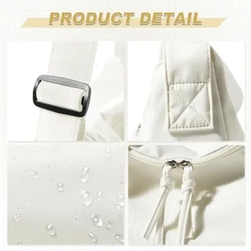 Trendy Nylon Crossbody Bag for Women with Adjustable Strap