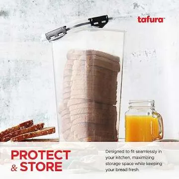Tafura Bread Container - BPA Free Airtight Storage