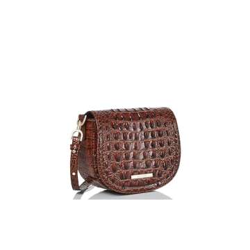 Elegant BRAHMIN Briar Pecan Melbourne Crossbody Bag Made for Every Occasion
