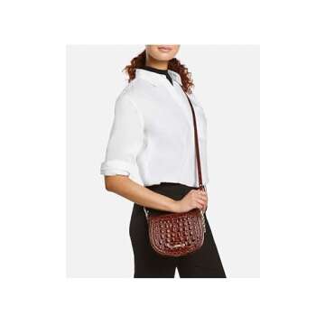 Stylish BRAHMIN Briar Pecan Melbourne Crossbody Bag