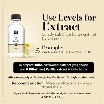 Dolce Flav Vanilla Extract - 2 Ounce Water-Soluble Multipurpose Flavoring Ideal for Baked Goods, Beverages, Coffee, Desserts & Ice Cream - Perfect Kitchen Gift for Holidays