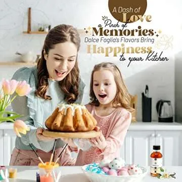 Dolce Flav Vanilla Extract - 2 Ounce Water-Soluble Multipurpose Flavoring Ideal for Baked Goods, Beverages, Coffee, Desserts & Ice Cream - Perfect Kitchen Gift for Holidays