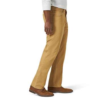 Wrangler Authentics Men's Straight Fit Twill Pant in Brushed Almond - Ultimate Comfort and Style for...
