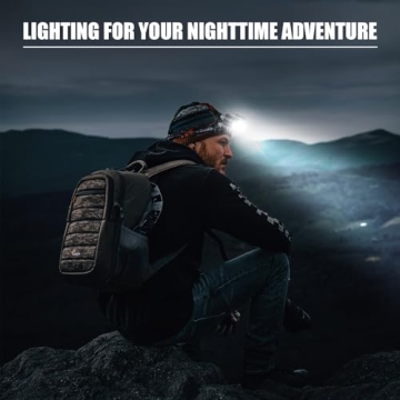 Alyattes Rechargeable LED Headlamp 12000 Lumens for Camping