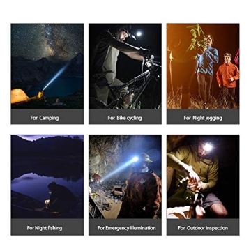 Alyattes Rechargeable LED Headlamp 12000 Lumens for Camping