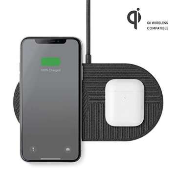 NATIVE UNION Drop XL Wireless Charger – 10W Multi-Device Fast Charging Pad Compatible with iPhone ...