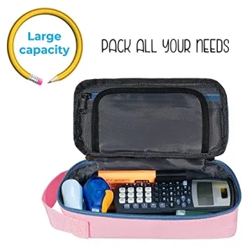 ECHSRT Large Pencil Case with Big Capacity and Design