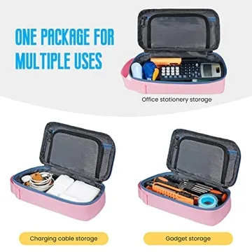 ECHSRT Large Pencil Case with Big Capacity and Design
