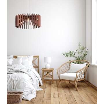 FAT UMBRELLA Wood Pendant Light - Mid Century Modern