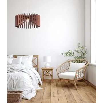 FAT UMBRELLA Wood Pendant Light - Mid Century Modern