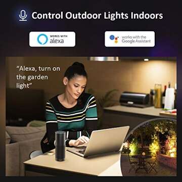 Novostella 2 Pack 20W Smart LED Flood Lights, RGBCW, 2700K-6500K, 2000LM, WiFi Outdoor Dimmable Color Changing Stage Light, IP66 Waterproof, Multicolor Wall Washer Light, Work with Alexa