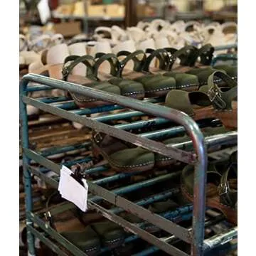 Sandgrens Handmade Swedish Wood Clogs for Women, Low Heel Sandal US 8-8.5 | Saragasso Olive Nubuck DK, EU 39