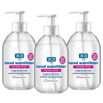 X3 Clean Alcohol Free Foaming Hand Sanitizer - Pack of 3