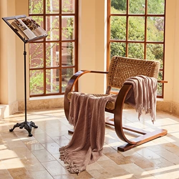 Soft Boho Chenille Knit Throw Blanket for Cozy Home Decor