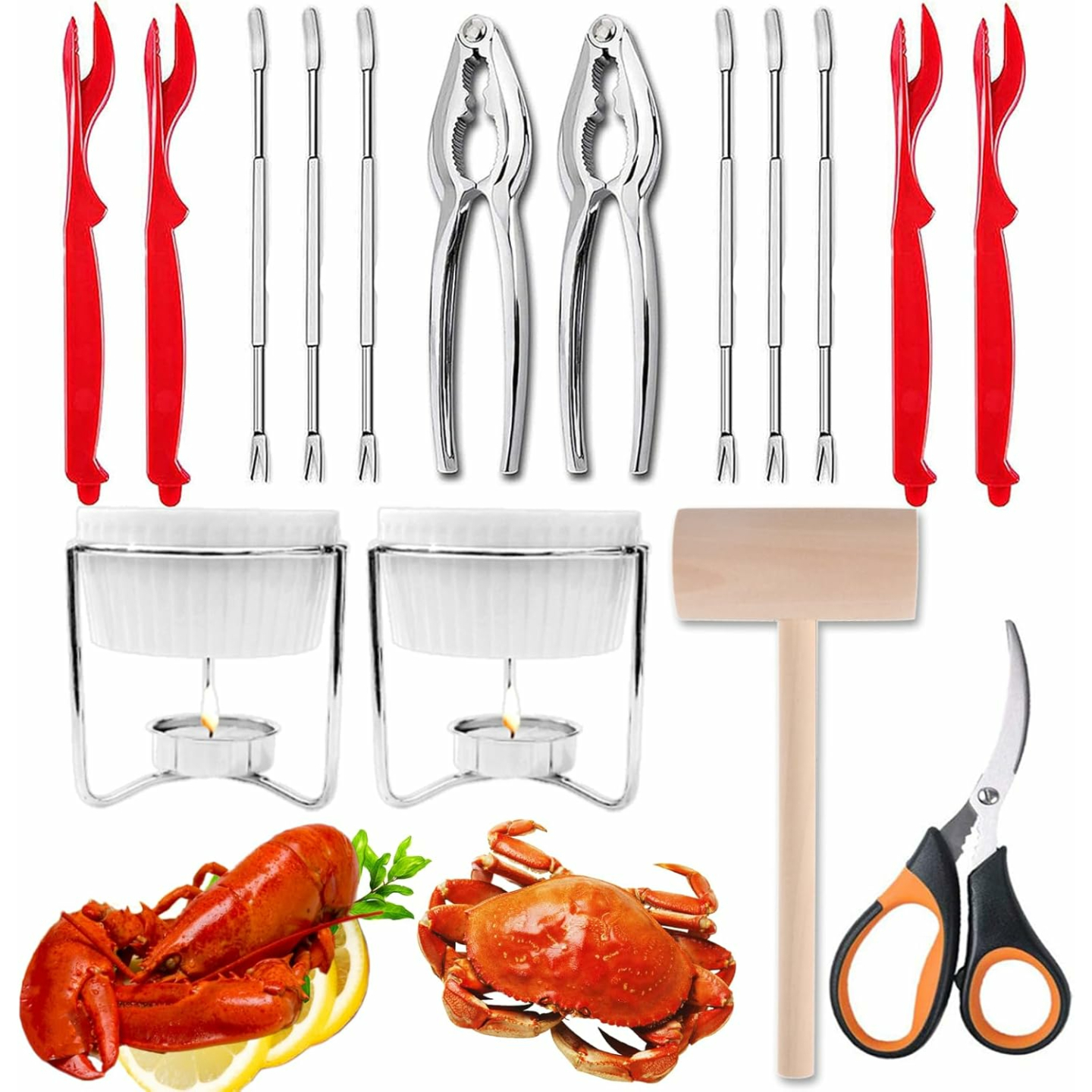 16-Piece Seafood Tool Set for Effortless Dining
