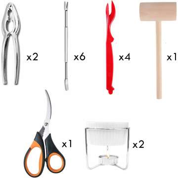 16-Piece Seafood Tool Set for Effortless Dining
