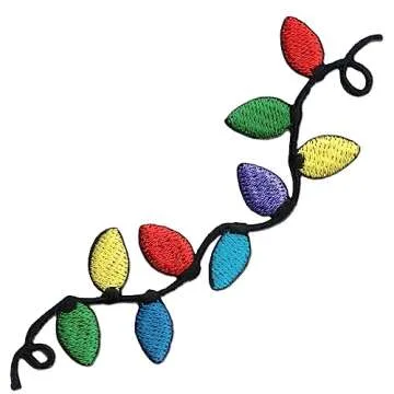 Laughing Lizards Christmas Light Patches - Vibrant & Fun