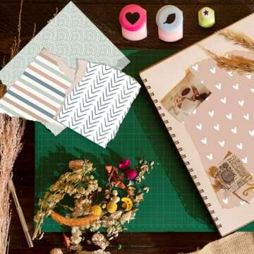 Naszonus 28 Boho Scrapbook Paper, 12"X12" Inch Scrapbook Paper, 90 lb/160 gsm Scrapbook Paper Double-Side Print (BOHO 2)