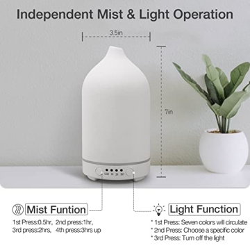 Essential Oil Diffuser with LED Lights & Auto Shut-Off