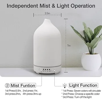 Essential Oil Diffuser with LED Lights & Auto Shut-Off