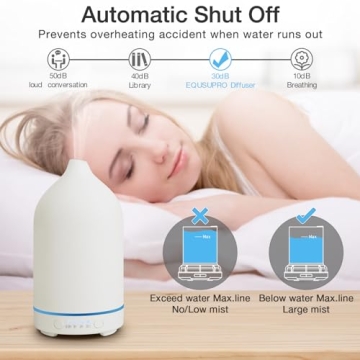 Essential Oil Diffuser with LED Lights & Auto Shut-Off