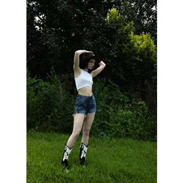 Stylish Women's Embroidered Cowboy Boots for All Seasons