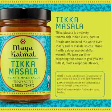 Maya Kaimal Tikka Masala Sauce - Authentic Indian Taste