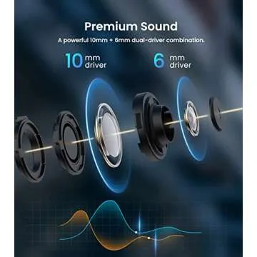 Edifier W240TN Active Noise Cancellation Earbuds with Bluetooth V5.3 - True Wireless Earbuds with Dual Dynamic Drivers - Fast Charging - Custom EQ - Physical Button and App Control - Black