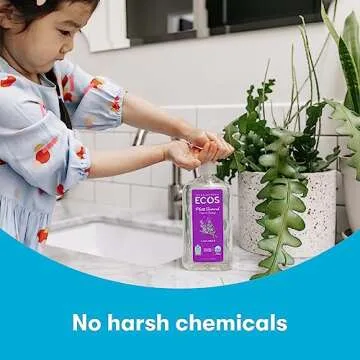ECOS Hypoallergenic Hand Soap - All Natural pH-Balanced Handwash Soap with Vitamin E - Safe for Sensitive Skin - Lavender - 17 Oz Bottle (6 pack)